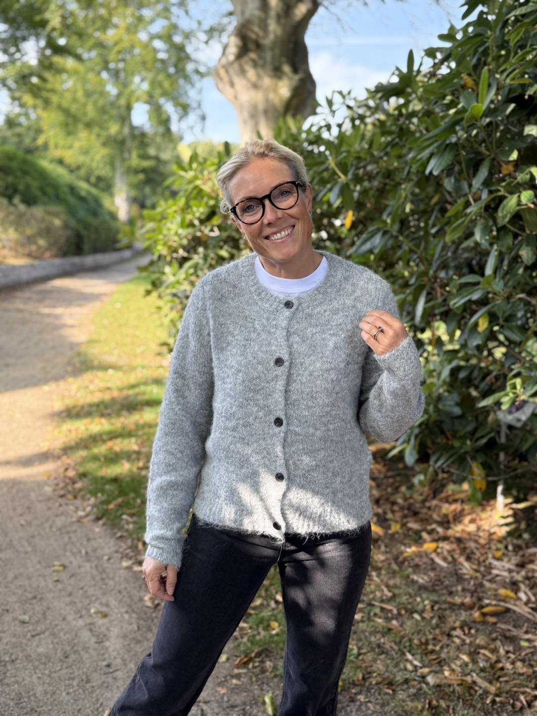 VMNOVAH Knit Cardigan - Medium Grey Melange